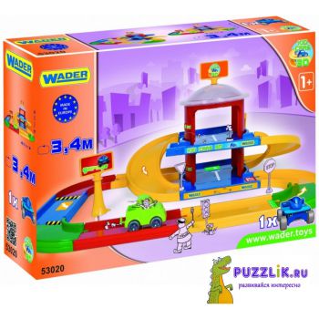 Игровой Набор Wader «Kid cars 3D» Гараж 2 этажа (53020)