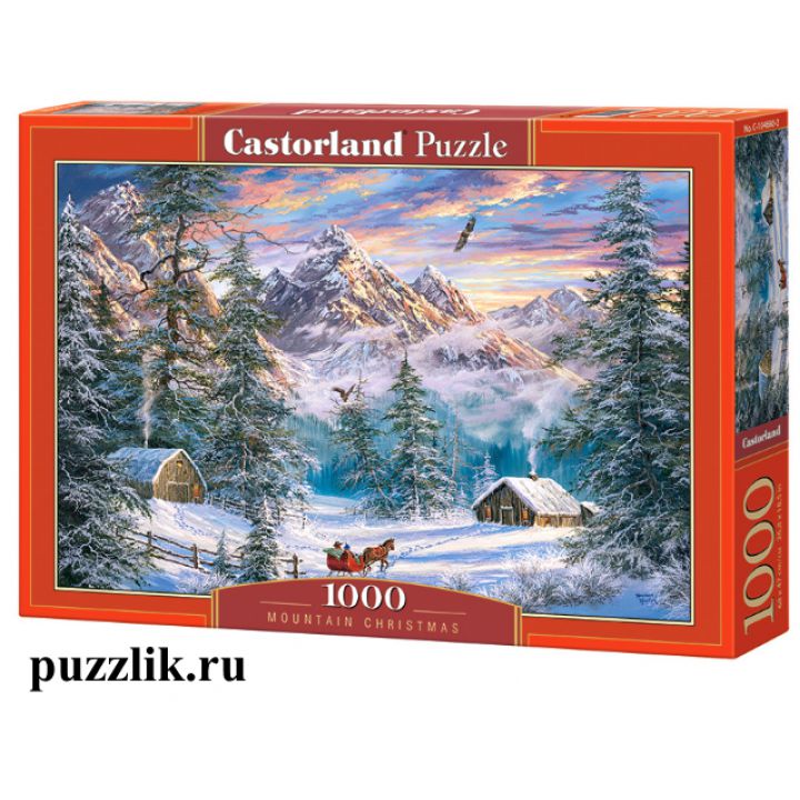 Пазлы Castorland «Рождество в горах» 1000 Эл (C-104680)