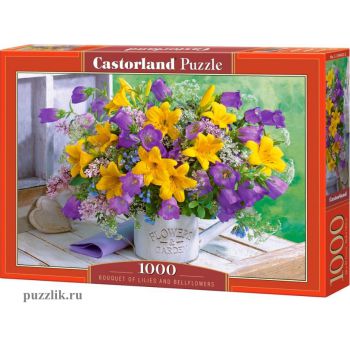Пазлы Castorland: «Цветы - Лилии и колокольчики» 1000 Эл (C-104642)