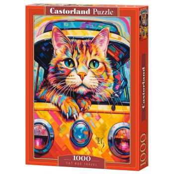 Пазлы Castorland: «Кот-путешественник» 1000 Эл (C-105229)