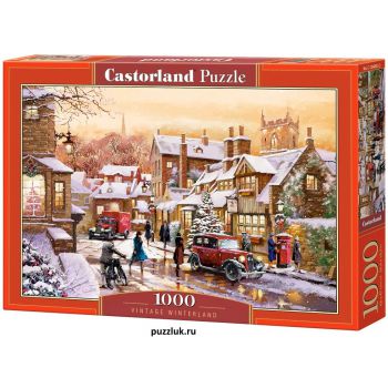 Пазлы Castorland: «Зимний городок» 1000 Эл (C-104802)