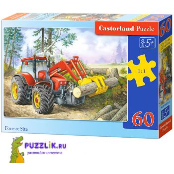 Пазлы Castorland: «Трактор» 60 Эл (B-06366)