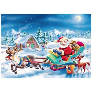 Пазлы Castorland: «Санта спешит на рождество» 120 Эл (A-PUM120-см)