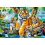 Пазлы Castorland: «Семья тигров у ручья» 120 Эл (В-13517)