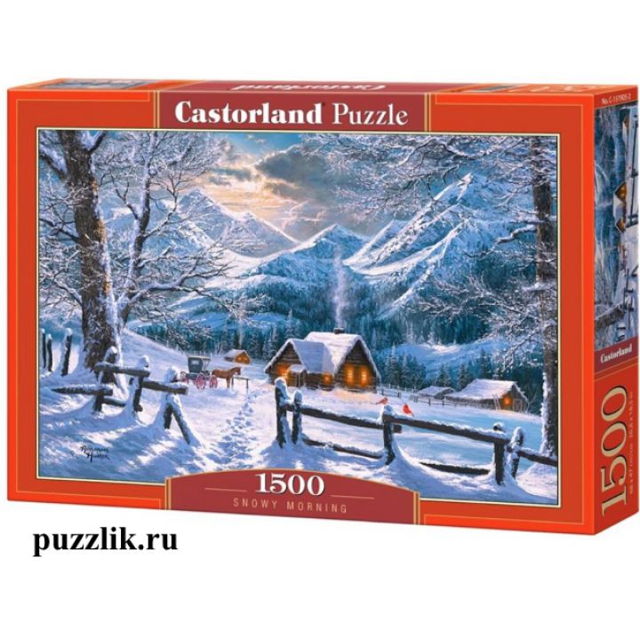 Пазлы Castorland «Снежное утро» 1500 Эл (C-151905)