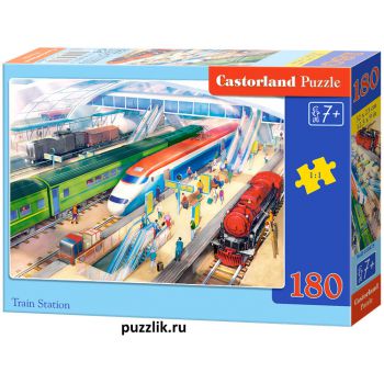Пазлы Castorland: «Железнодорожный вокзал» 180 Эл (B-018475)