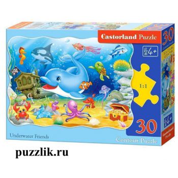 Пазлы Castorland: «Подводные друзья» 30 Эл (B-03501)