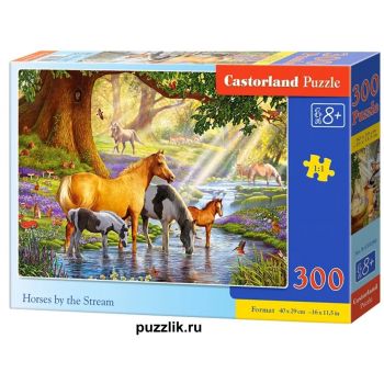 Пазлы Castorland: «Лошади у реки» 300 Эл (B-030286)