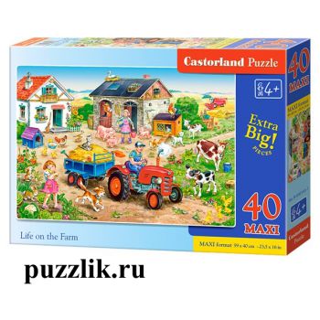 Пазлы Castorland «Жизнь на ферме» 40 Maxi Эл (B-040193)