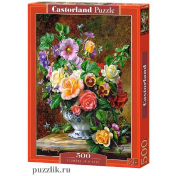 Пазлы Castorland: «Цветы в вазе» 500 Эл (B-52868)