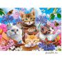 Пазлы Castorland: «Котята в цветах» 500 Эл (B-53513)