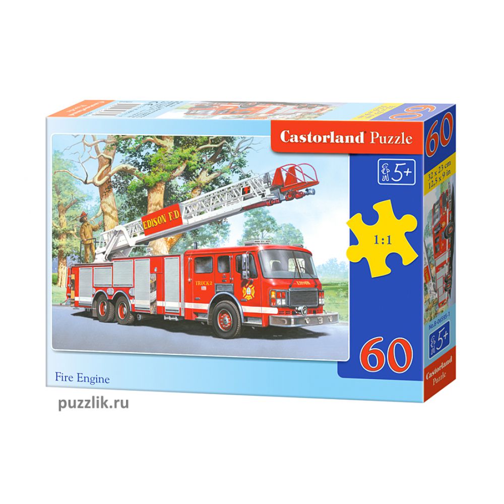 Пазл пожарный. Пазлы Castorland пожарная машина. Пазл Castorland Fire Brigade (b-040025), 40 дет.. Пазл Castorland Fire engine (в-018352), 180 дет.. Пазл Castorland Fire engine (b-52660), 500 дет..