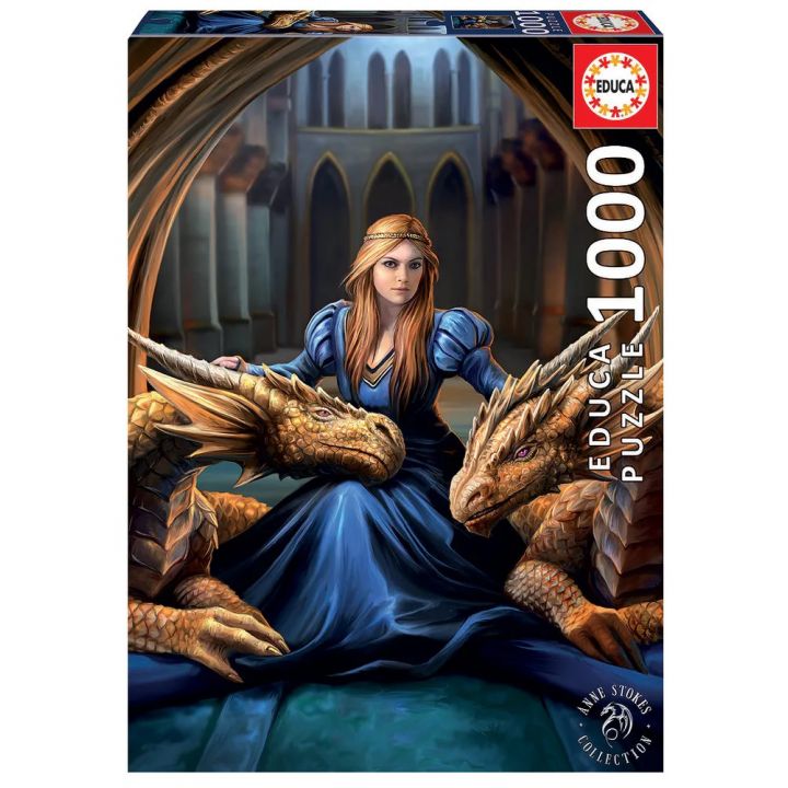 Пазлы с драконами EDUCA «Девушка и дракон» 1000 Эл (17692)