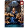 Пазлы с драконами EDUCA «Девушка и дракон» 1000 Эл (17692)