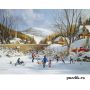 Пазлы Cobble Hill «Хоккей на замерзшем озере» 1000 Эл (51687/80059)
