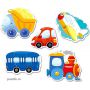 Контурные пазлы Baby Toys: «Транспорт» 2,3,4,5 Эл (04118)