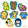 Контурные пазлы Baby Toys: «Дикие животные» 2 Эл (04121)
