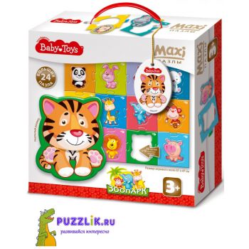 Контурные макси-пазлы Baby-Toys: Зоопарк 24 Эл (02508)