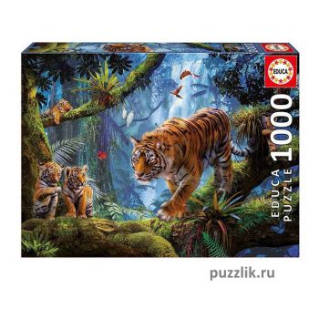 Пазлы EDUCA: «Тигры на дереве» 1000 Эл (17662)