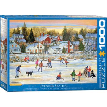 Пазлы Eurographics: «Вечернее катание на коньках от Bourque» 1000 Эл (6000-5439)