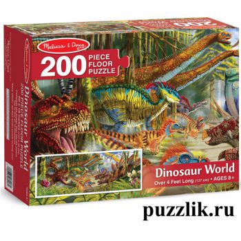 Пазлы Melissa and Doug «Жизнь динозавров» 200 Эл (DV19290)