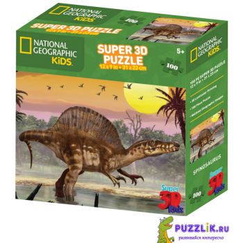 Пазлы Prime 3D «Спинозавр» 100 Эл (13687)