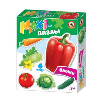 Пазлы Русский Стиль «Овощи» 6 шт Maxi (02545)
