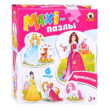 Пазл Русский Стиль «Принцессы» 6 шт Maxi (02550)