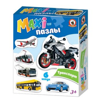 Пазлы Русский Стиль «Транспорт» 6 шт Maxi (02546)