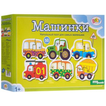 Пазлы Step Puzzle «Машинки» 6 шт (70110)
