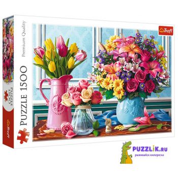 Пазл Tefl: «Цветы в вазах» 1500 Эл (26157)