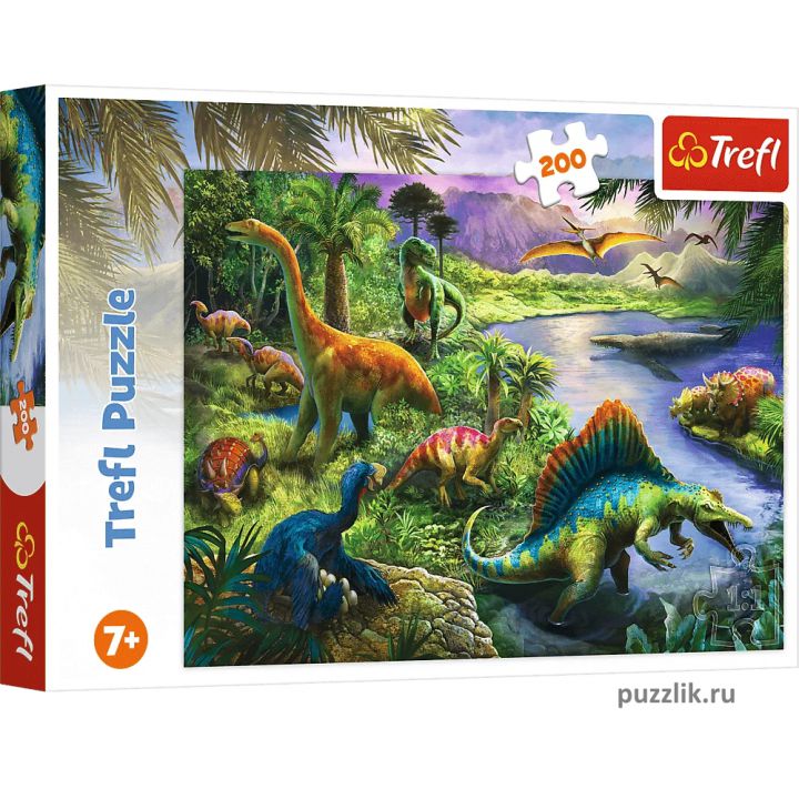 Пазлы Trefl: «Хищные динозавры» 200 Эл (13281)